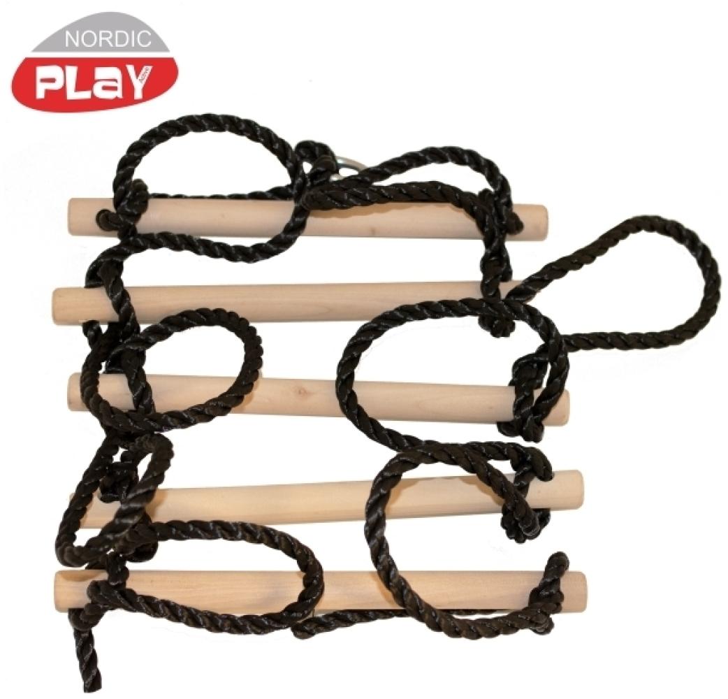 NORDIC PLAY Seilzugleiter 5-stufig mit schwarzem Seil (805-461) Bild 1