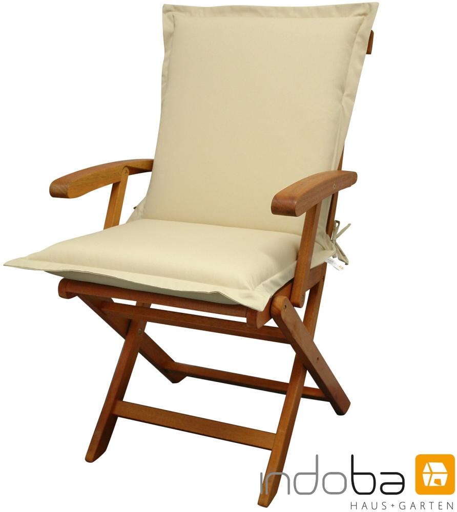 indoba - Sitzauflage Niederlehner Serie Premium - extra dick - Beige Bild 1