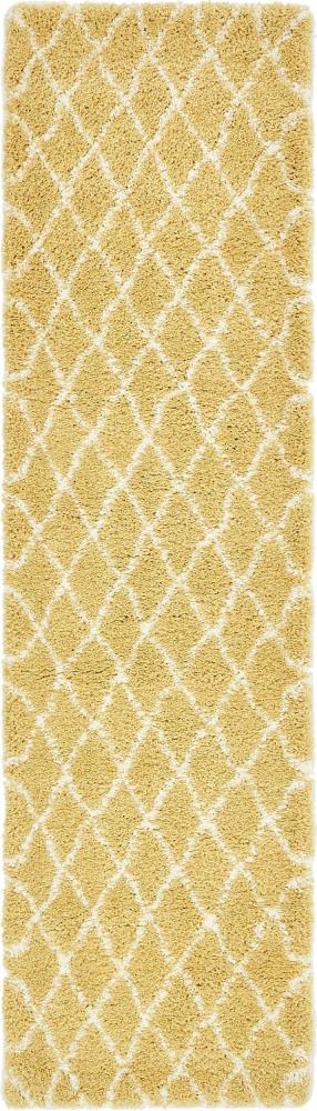 Teppich "MARA Shaggy" Läufer Gold-Gelb 80x305 cm Bild 1