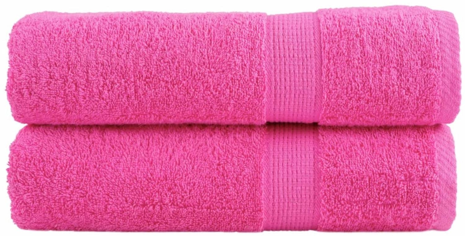 Premium-Handtücher 2 Stk. Rosa 50x100cm 600g/m² 100% Baumwolle 137521 Bild 1