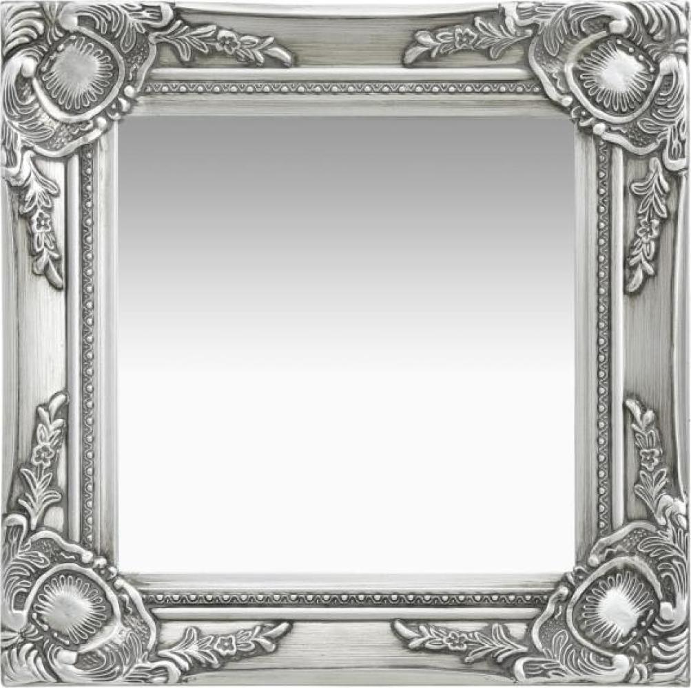 vidaXL Wandspiegel im Barock-Stil 40x40 cm Silbern Bild 1