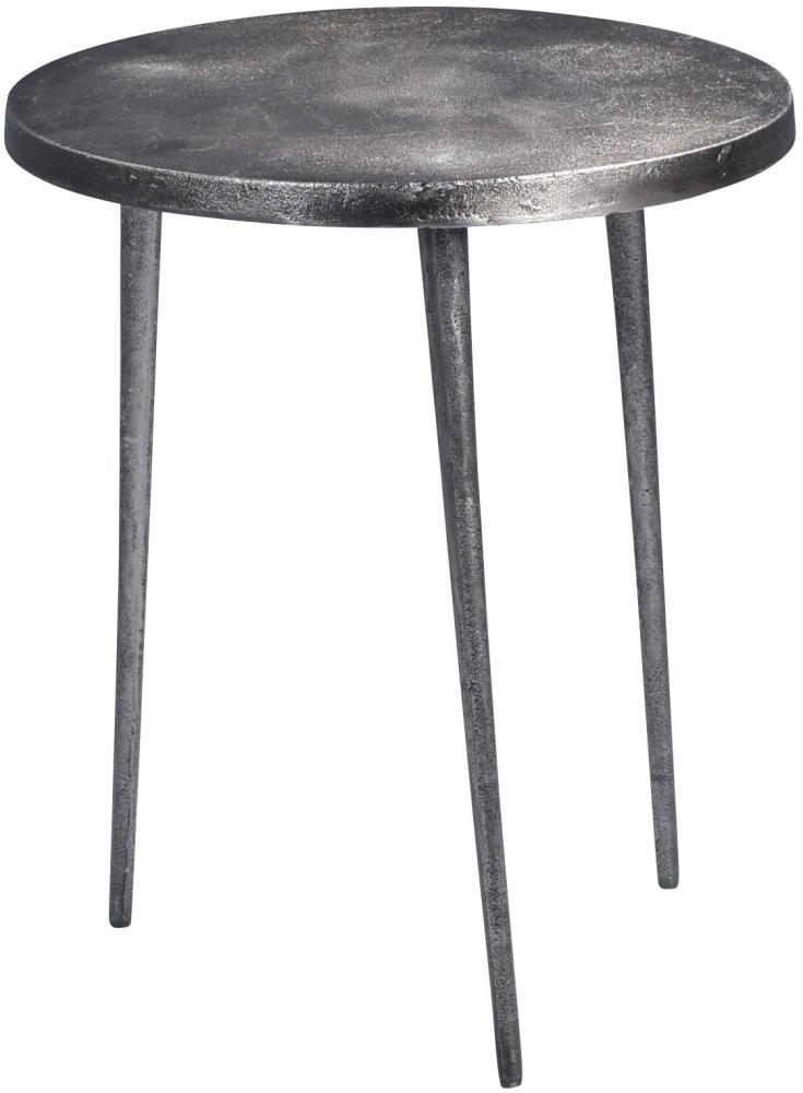 M2 Kollektion Casandra 1 Couchtisch/Beistelltisch/Tischset, Metall, grau, Durchmesser 40cm, Höhe 46cm Bild 1
