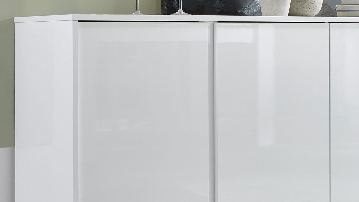 Sideboard 'ICE', weiß Hochglanz Lack, 180 cm Bild 1