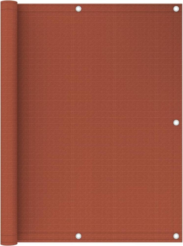 vidaXL Balkon-Sichtschutz Terracotta-Rot 120x500 cm HDPE Bild 1