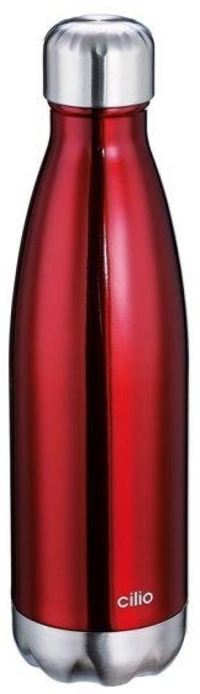 Isolierflasche Elegante, Edelstahl metallic rot 0,5 Liter Bild 1