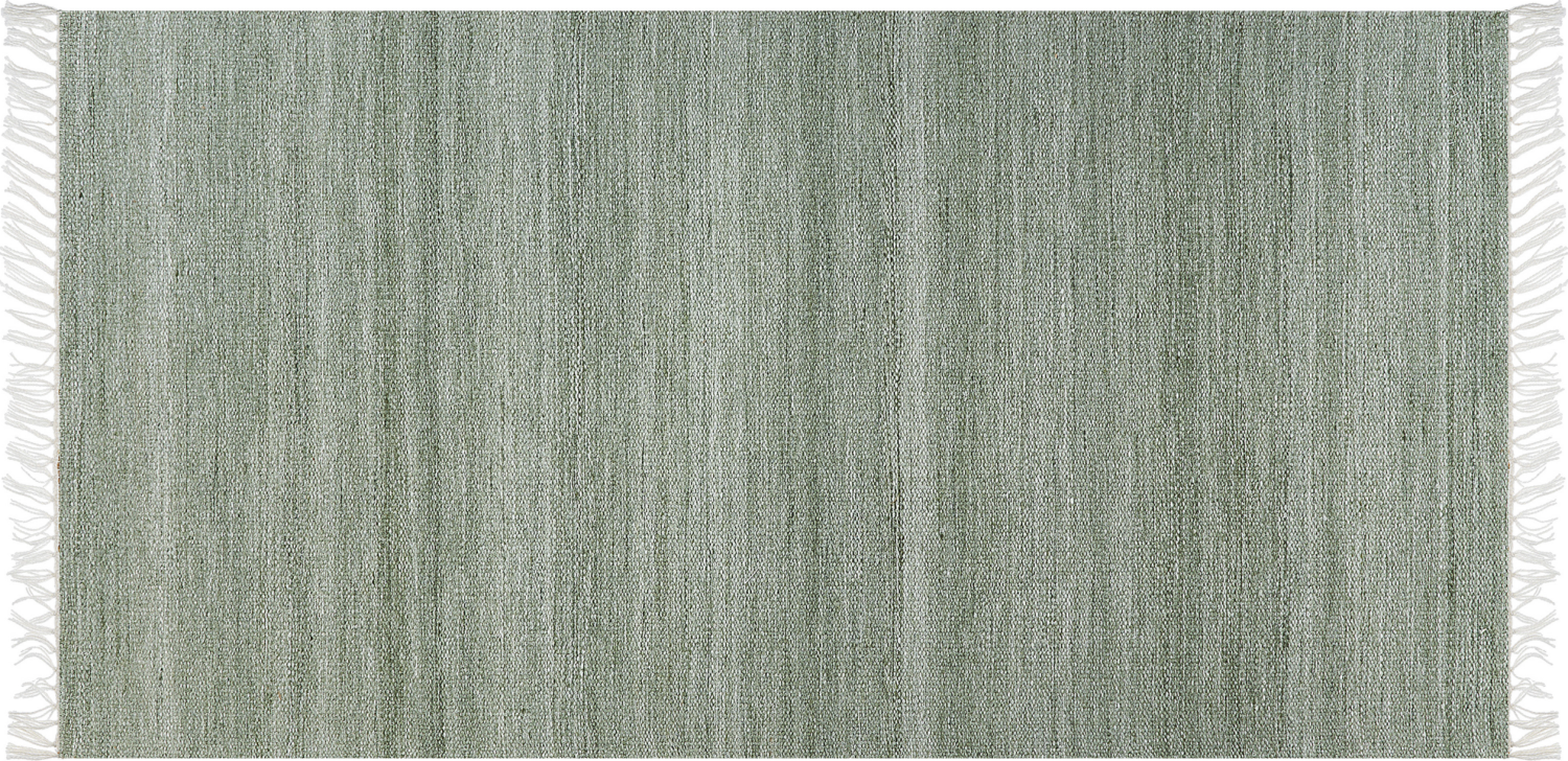 Teppich hellgrün 80 x 150 cm Kurzflor MALHIA Bild 1