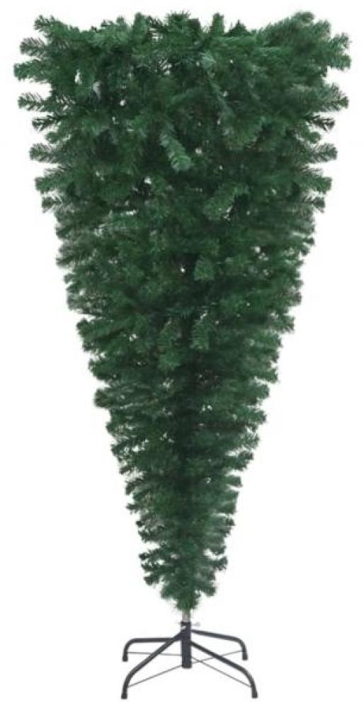 Künstlicher Weihnachtsbaum mit Ständer Umgekehrt Grün 210 cm Bild 1