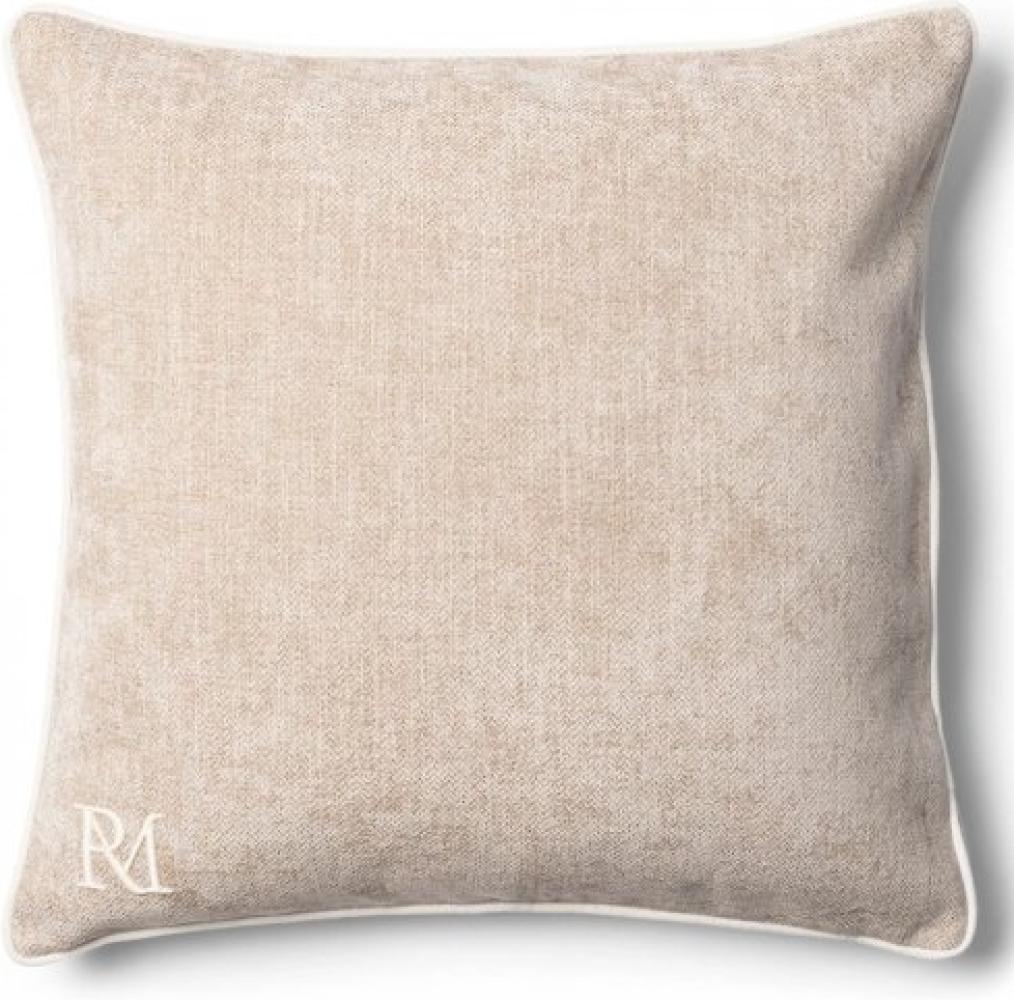 Riviera Maison Kissenhülle RM Monogram Aveiro Pillow Cover Beige (60x60cm) 565110 Bild 1