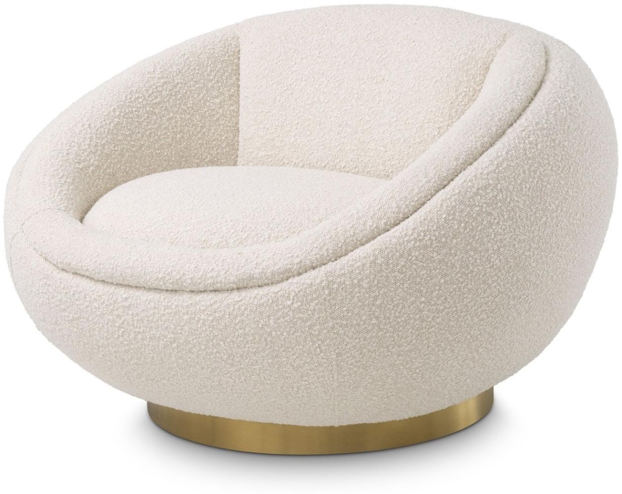 EICHHOLTZ Drehsessel Bollinger Bouclé Cream Bild 1