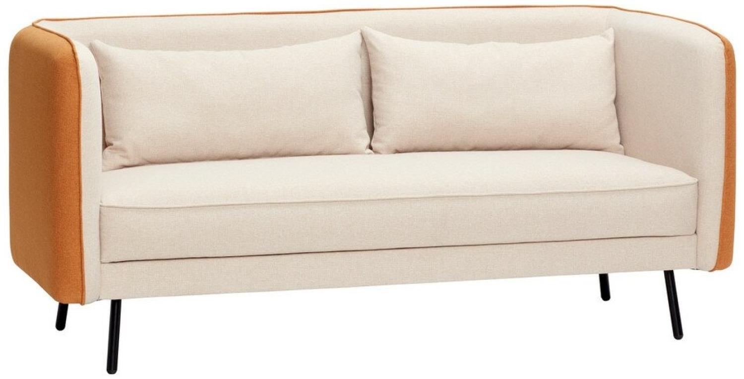 HÜBSCH Sofa 2-Sitzer Beige / Orange Bild 1