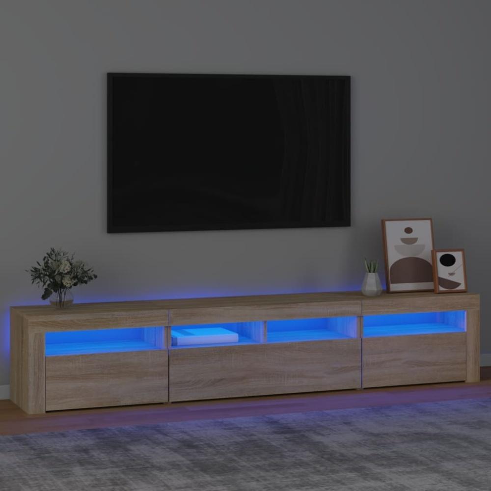 TV-Schrank mit LED-Leuchten Sonoma-Eiche [3152732] Bild 1