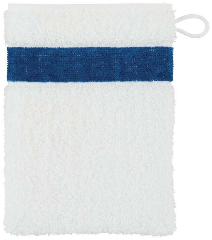 Feiler Handtücher Exclusiv mit Chenillebordüre | Waschhandschuh 15x20 cm | keramblau Bild 1