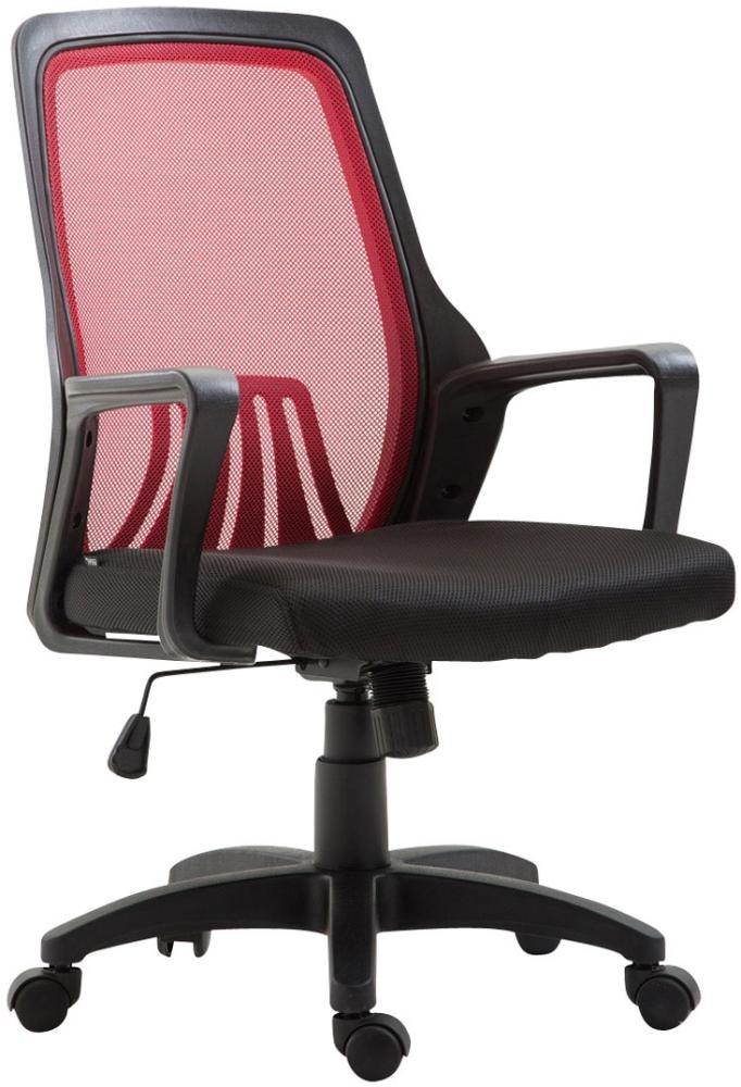Bürostuhl Clever, schwarz/rot Bild 1