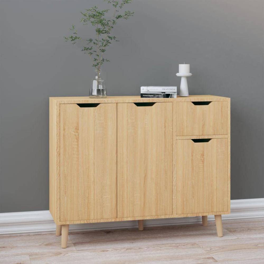 Sideboard Sonoma-Eiche 90x30x72 cm Holzwerkstoff Bild 1