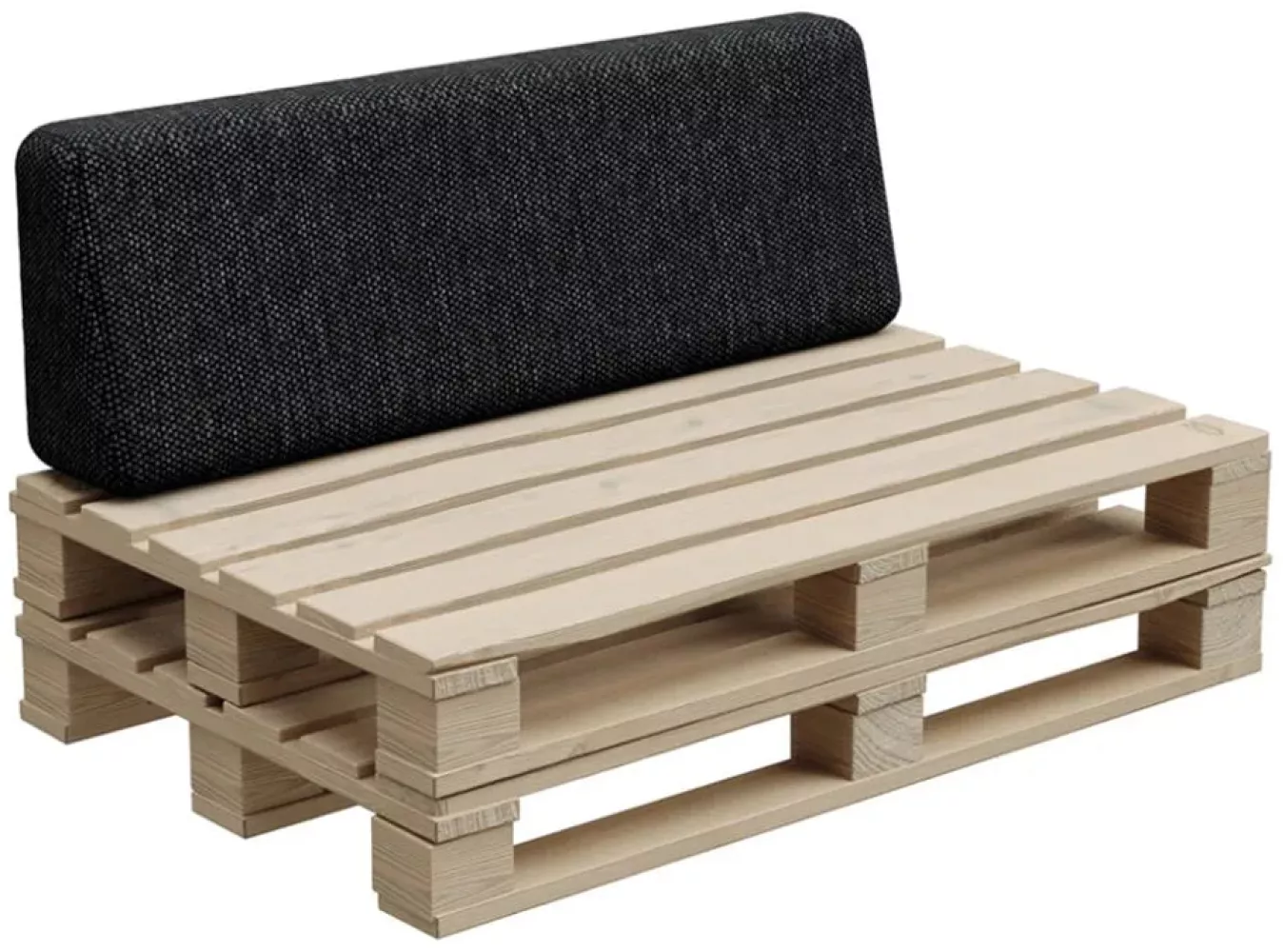 Gutekissen®, Palettenkissen, Palletenpolster, Gartenkissen, Palettenauflagen, Sofa, Kissen, Polster, Auflagen Indoor Outdoor PFBG (Rückenlehne 120x35, Graphit) Bild 1