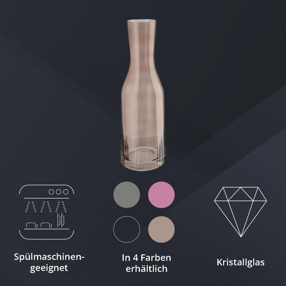 Peill+Putzler Germany Karaffe rauchbraun, 1,2L Volumen, aus hochwertigem Kristallglas, sehr pflegeleicht da Spühlmaschinengeeignet, Glanzstücke für jede Gelegenheit Bild 1