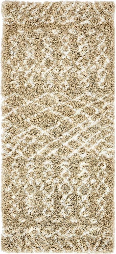 Teppich "MARA Shaggy" Läufer Braun 80x185 cm Bild 1