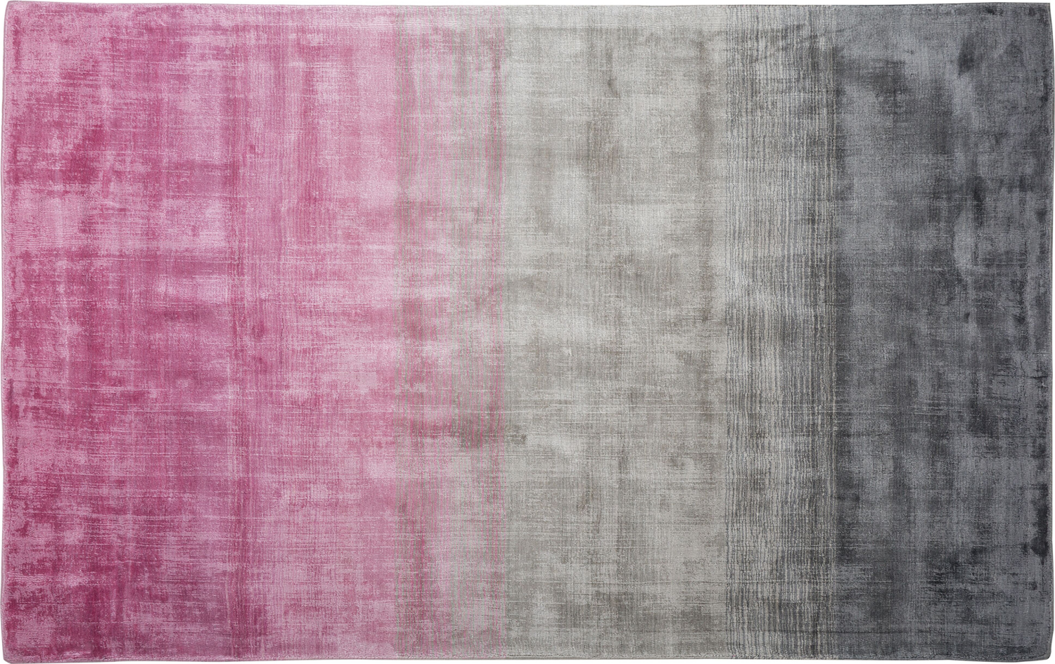 Teppich grau-rosa 140 x 200 cm Kurzflor ERCIS Bild 1