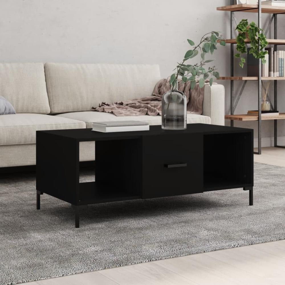 vidaXL Couchtisch Schwarz 102x50x40 cm Holzwerkstoff Bild 1