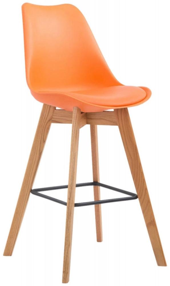 Barhocker Metz Kunststoff Natura, orange Bild 1