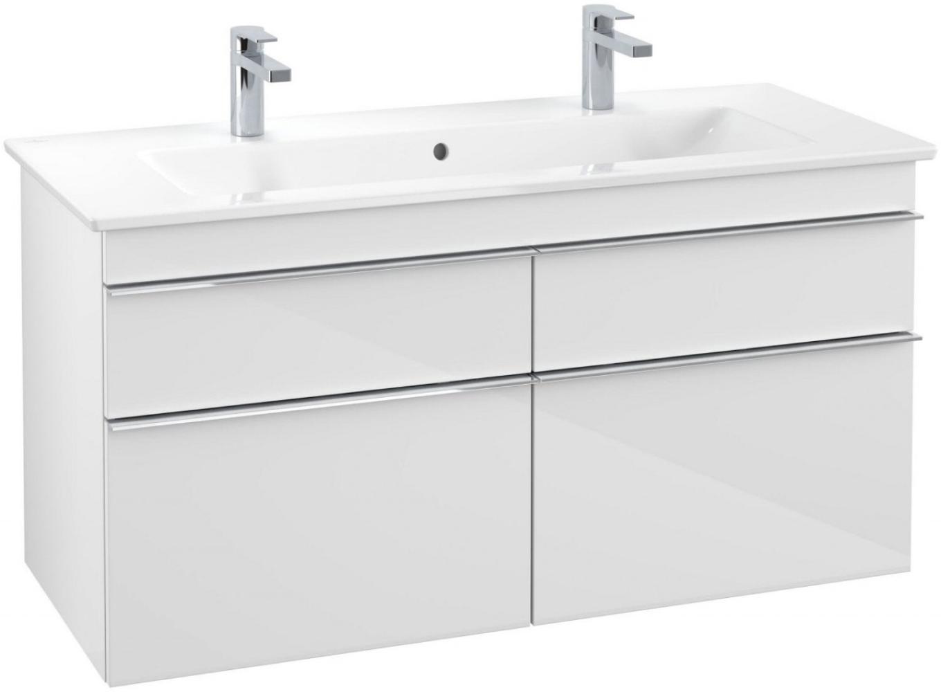 Villeroy & Boch VENTICELLO Waschtischunterschrank 115 cm breit, Weiß, Griff Chrom Bild 1