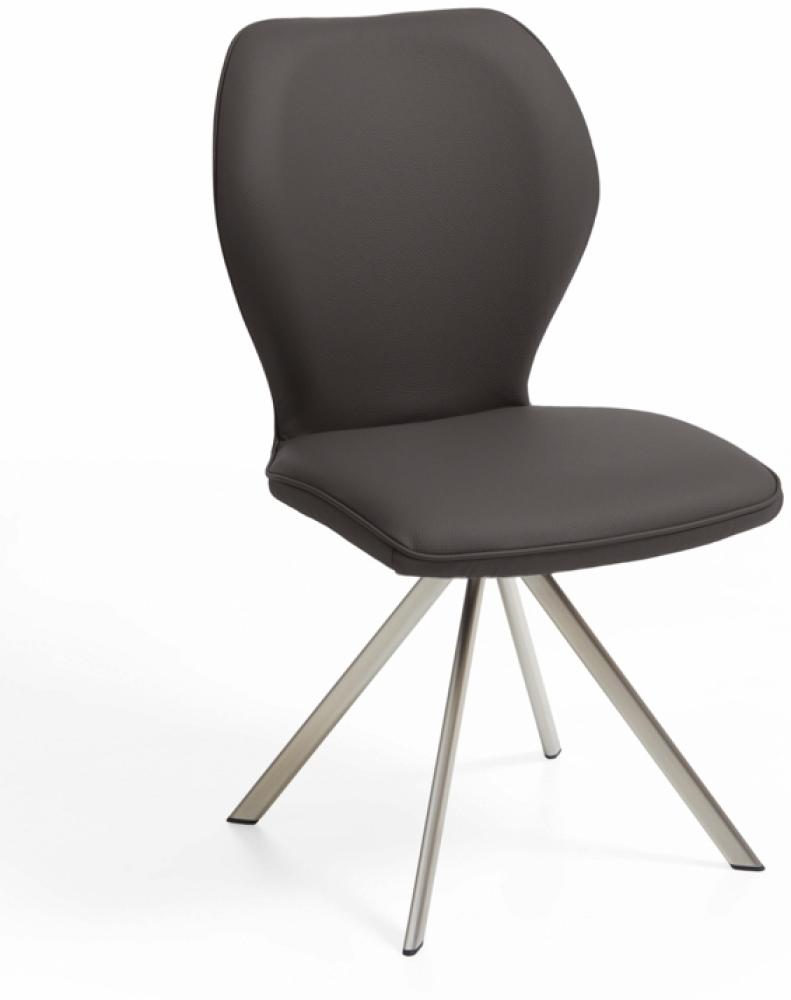 Niehoff Sitzmöbel Colorado Trend-Line Design-Stuhl Edelstahlgestell - Polyester Atlantis anthrazit Bild 1