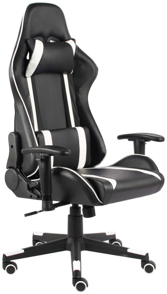 vidaXL Gaming-Stuhl Drehbar Weiß PVC [20482] Bild 1
