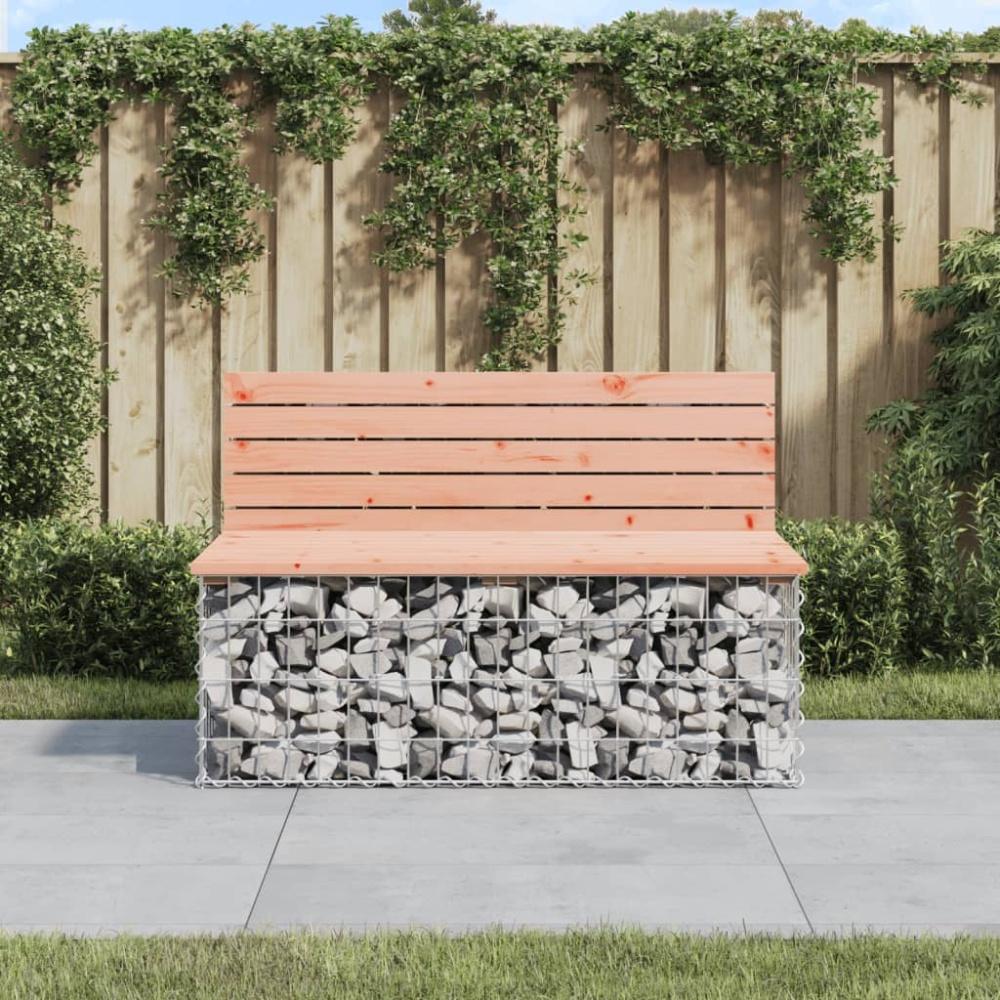 vidaXL Gartenbank aus Gabionen 103x70x65 cm Massivholz Douglasie 834375 Bild 1