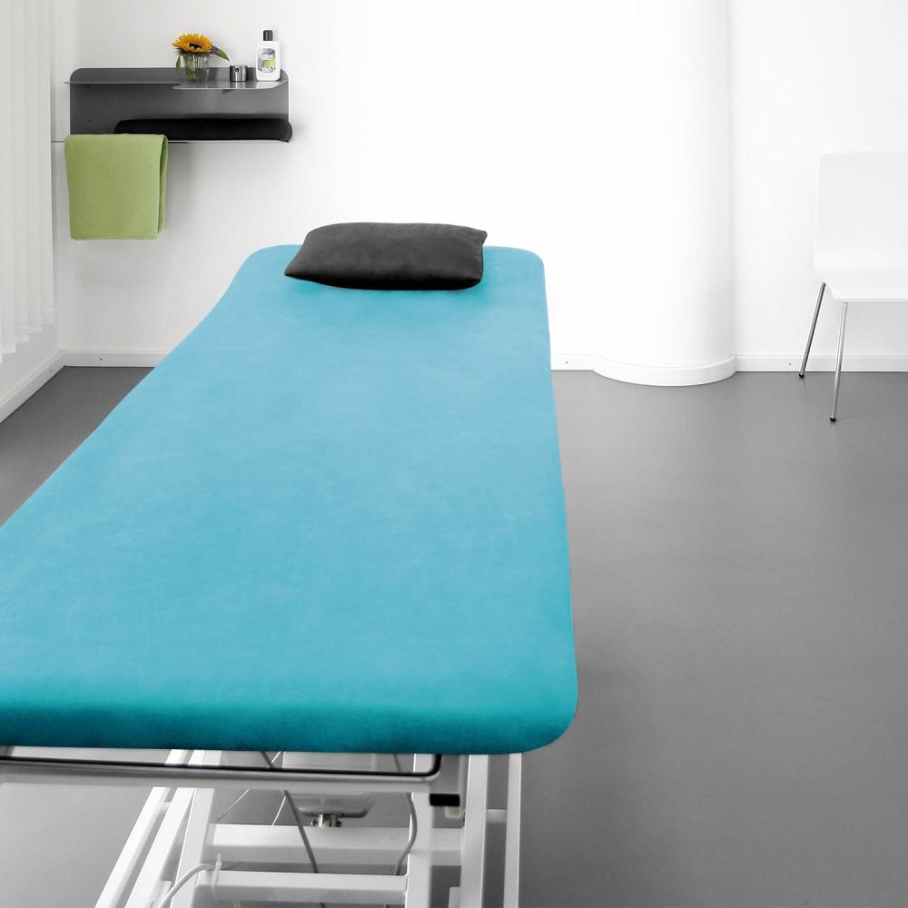 Traumschlaf Frottee Stretch Massageliegenbezug Therapieliegenbezug | 80x195 cm | hellblau Bild 1