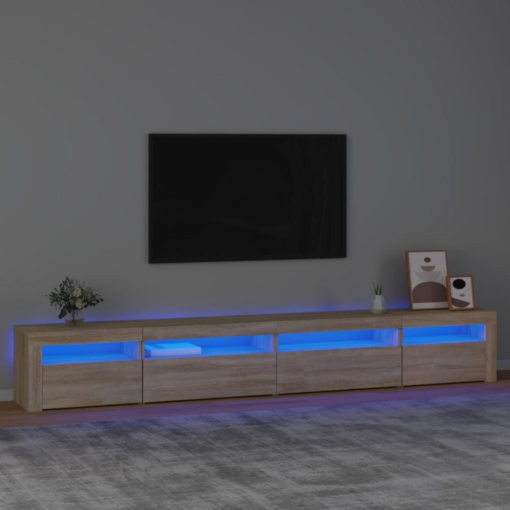 TV-Schrank mit LED-Leuchten Sonoma-Eiche [3152748] Bild 1