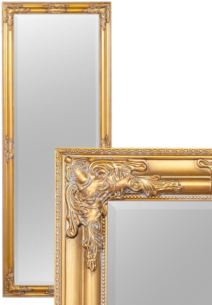 Wandspiegel BESSA gold-antik 160x60cm barock Design Spiegel pompös Holzrahmen Bild 1