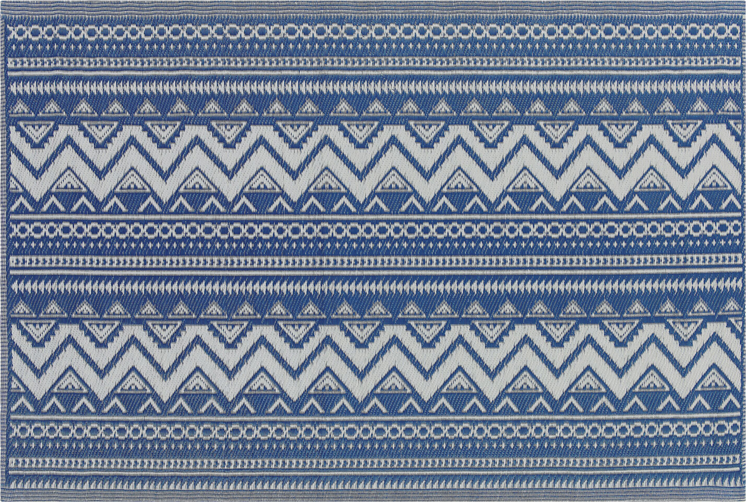 Outdoor Teppich blau 120 x 180 cm geometrisches Muster NAGPUR Bild 1