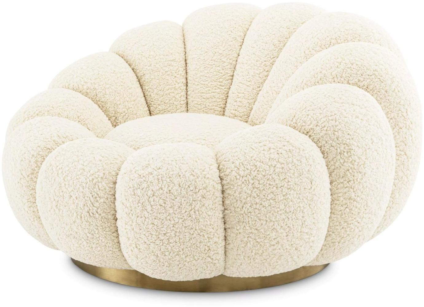 EICHHOLTZ Swivel Chair Mello Faux Shearling Bild 1