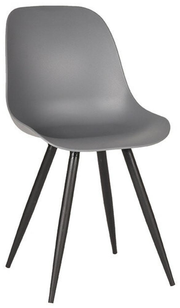 Stuhl Monza - Anthrazit / Schwarz - Kunststoff / Metall - Outdoor geeignet - von Label51 Bild 1