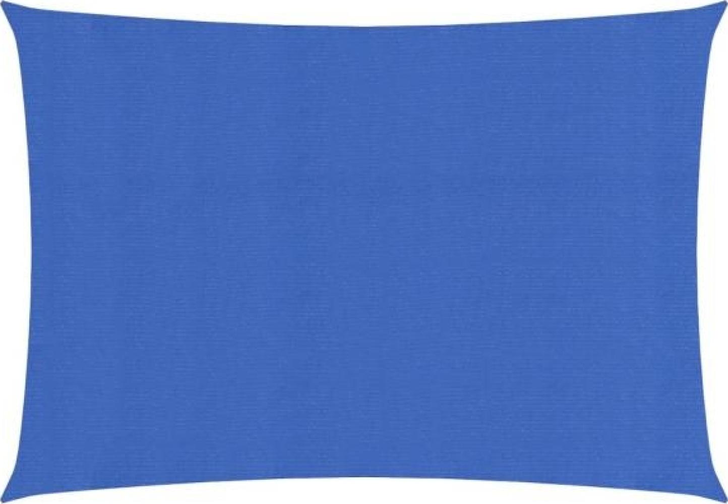 Sonnensegel 160 g/m² Blau 2x3,5 m HDPE Bild 1