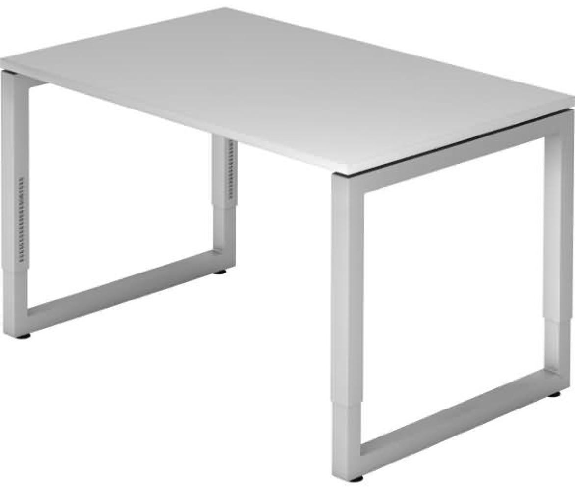 Schreibtisch RS12 O-Fuß eckig 120x80cm Grau Gestellfarbe: Silber Bild 1
