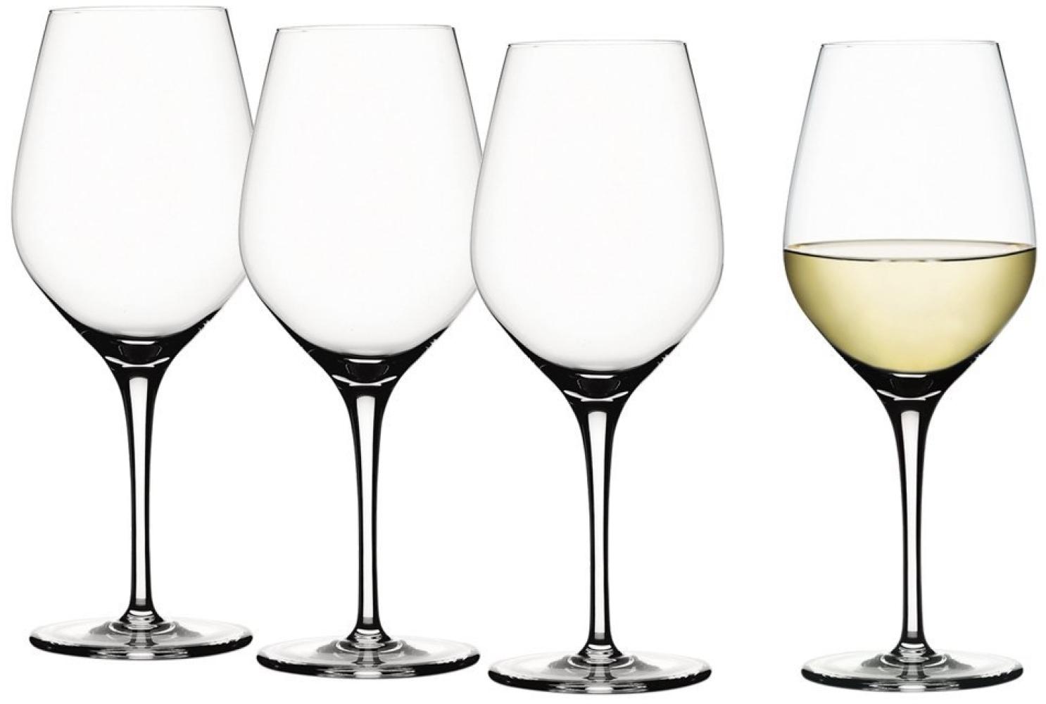Spiegelau Vorteilsset 6 x 4 Glas/Stck Weißweinglas klein 440/03 Authentis 4400183 und Geschenk + Spende Bild 1