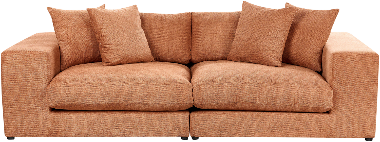 3-Sitzer Sofa orange mit Kissen GLORVIKA II Bild 1