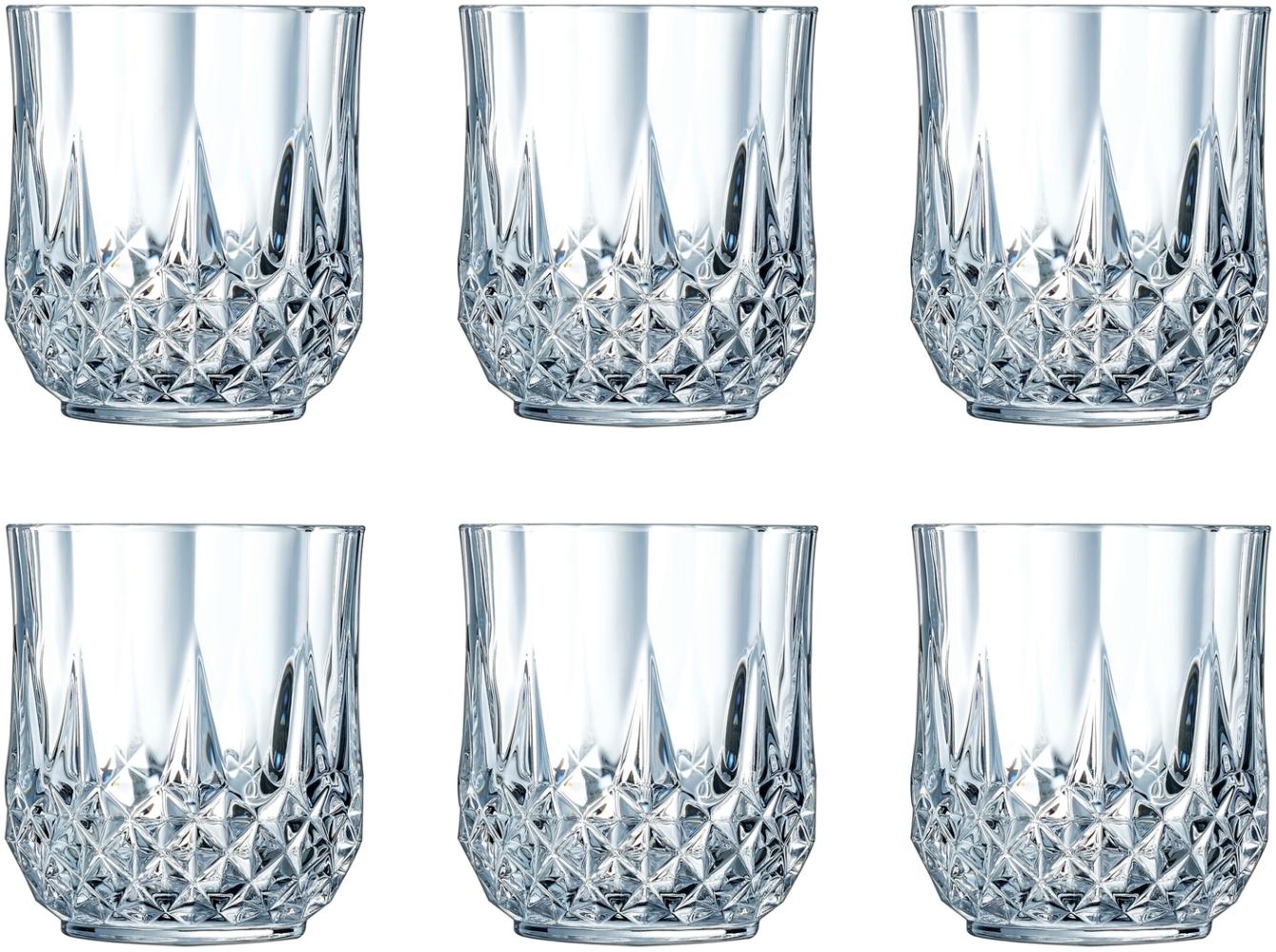 Cristal d'Arques 23227 Longchamp ECLAT Whiskybecher 320 ml, Glas, klar (6er Pack) Bild 1