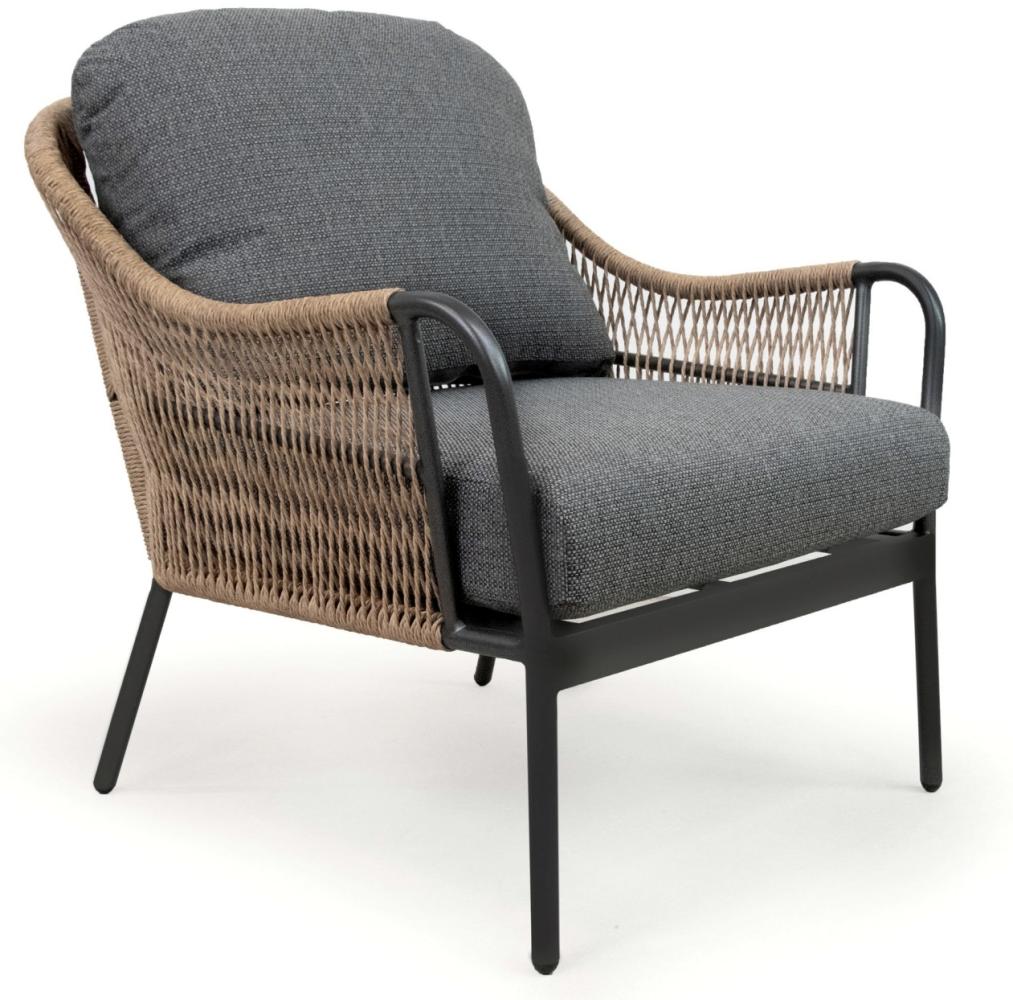 osoltus Livi Loungesessel Alu anthrazit Wicker Geflecht Bild 1