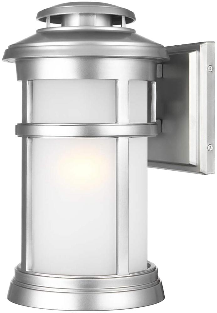 LED Ultra Wetter & Salzluft resistente Außen Laterne, Silber Höhe 33cm Bild 1