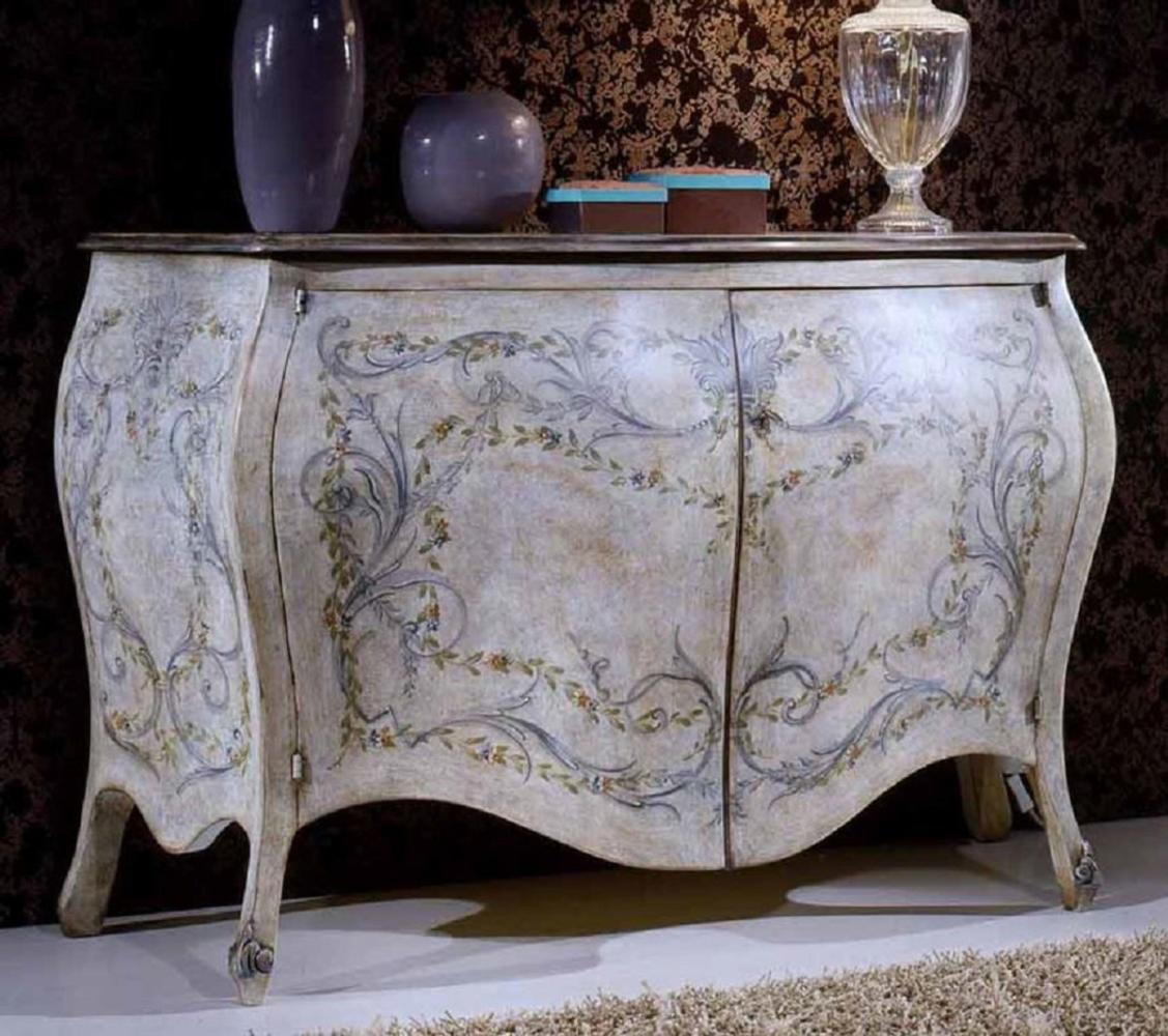 Casa Padrino Luxus Barock Sideboard Mehrfarbig - Handgefertigter Barockstil Schrank mit 2 Türen - Luxus Möbel Möbel im Barockstil - Barock Möbel - Luxus Qualität - Made in Italy Bild 1