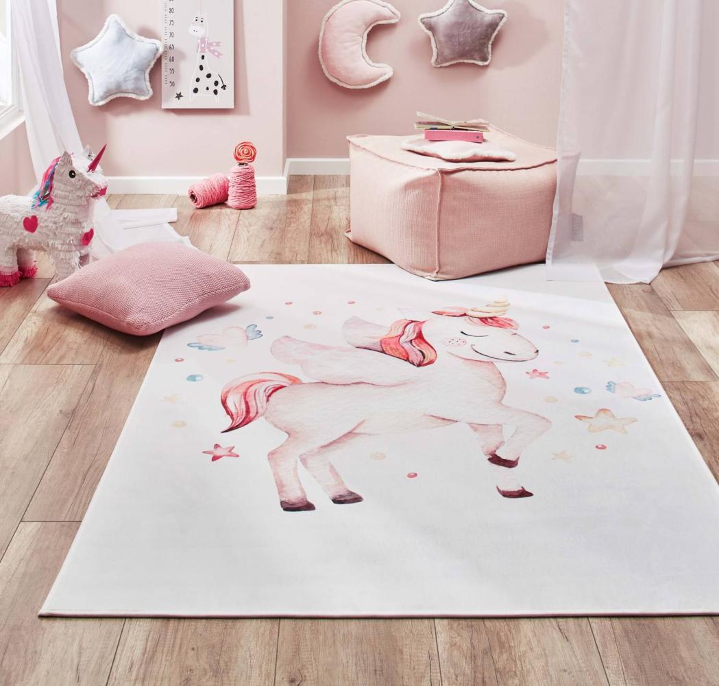 Kinderteppich Sweet Dreams - Einhorn, Farbe: Einhorn, Größe: 100x160 cm Bild 1