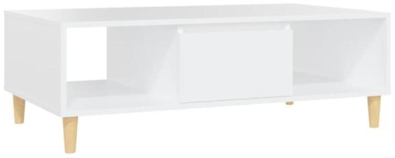 vidaXL Couchtisch Weiß 103,5x60x35 cm Spanplatte [806013] Bild 1