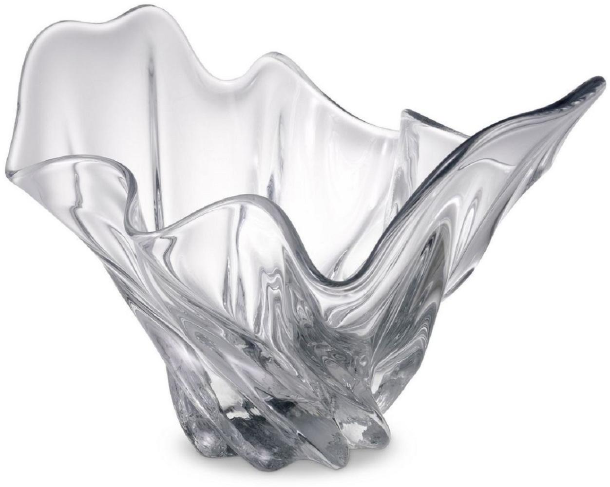 Casa Padrino Luxus Schüssel 42 x 27 x H. 25 cm - Moderne Deko Schüssel aus mundgeblasenem Glas - Deko Accessoires - Luxus Qualität Bild 1