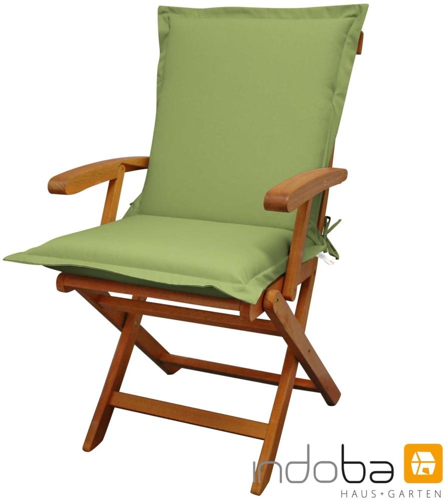 indoba - Sitzauflage Niederlehner Serie Premium - extra dick - Grün Bild 1