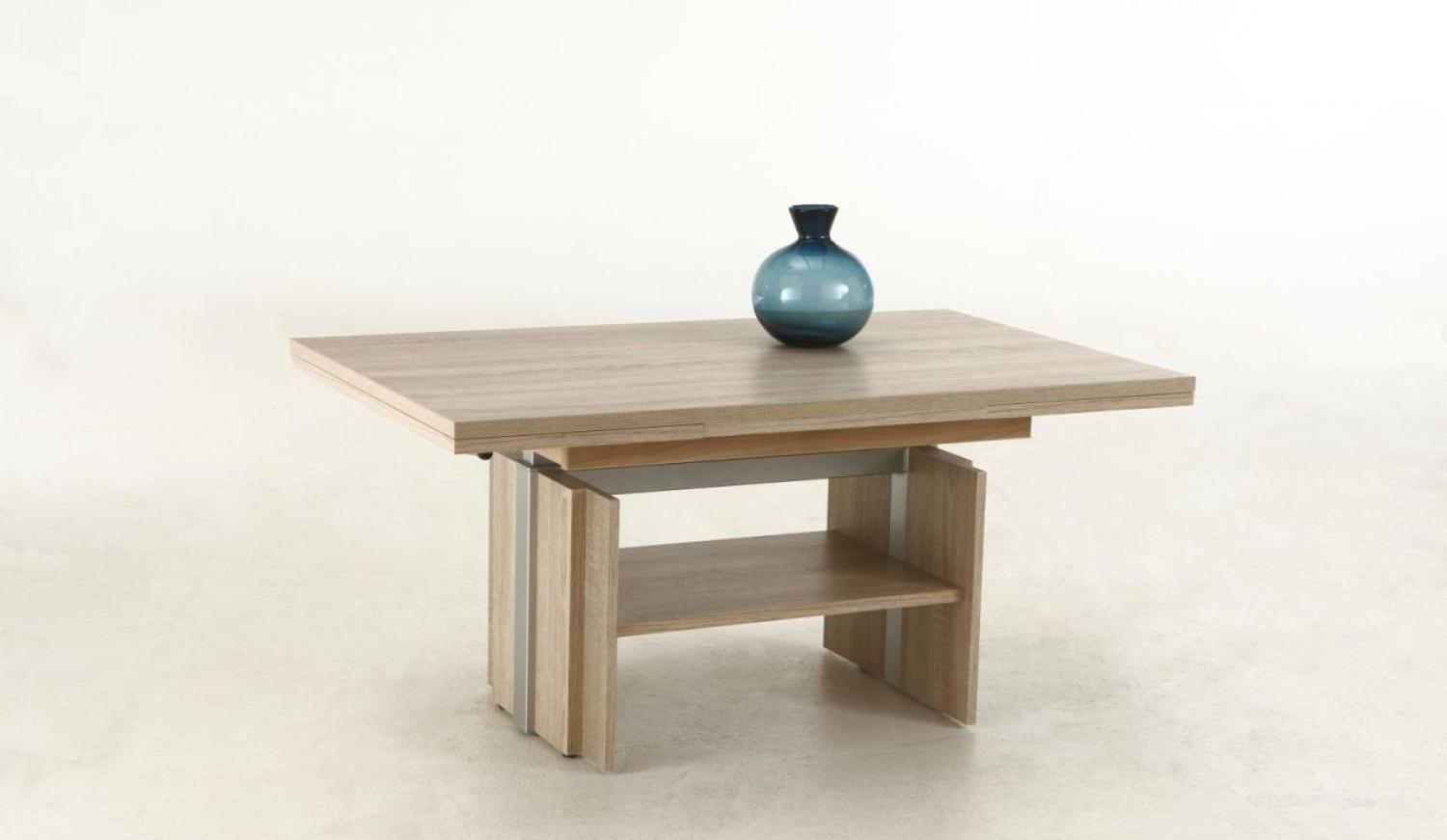 Couchtisch Tisch -Rom- 110- 177 x 68 cm Funktionscouchtisch -Sonoma Eiche Bild 1