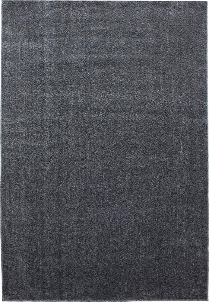 Kurzflor Teppich Alberto Läufer - 80x250 cm - Grau Bild 1