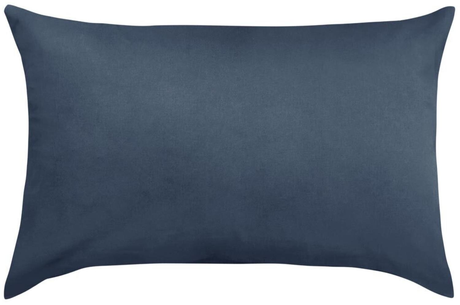 Traumschlaf Basic Single Jersey Kissenbezug | 40x60 cm | dunkelblau Bild 1