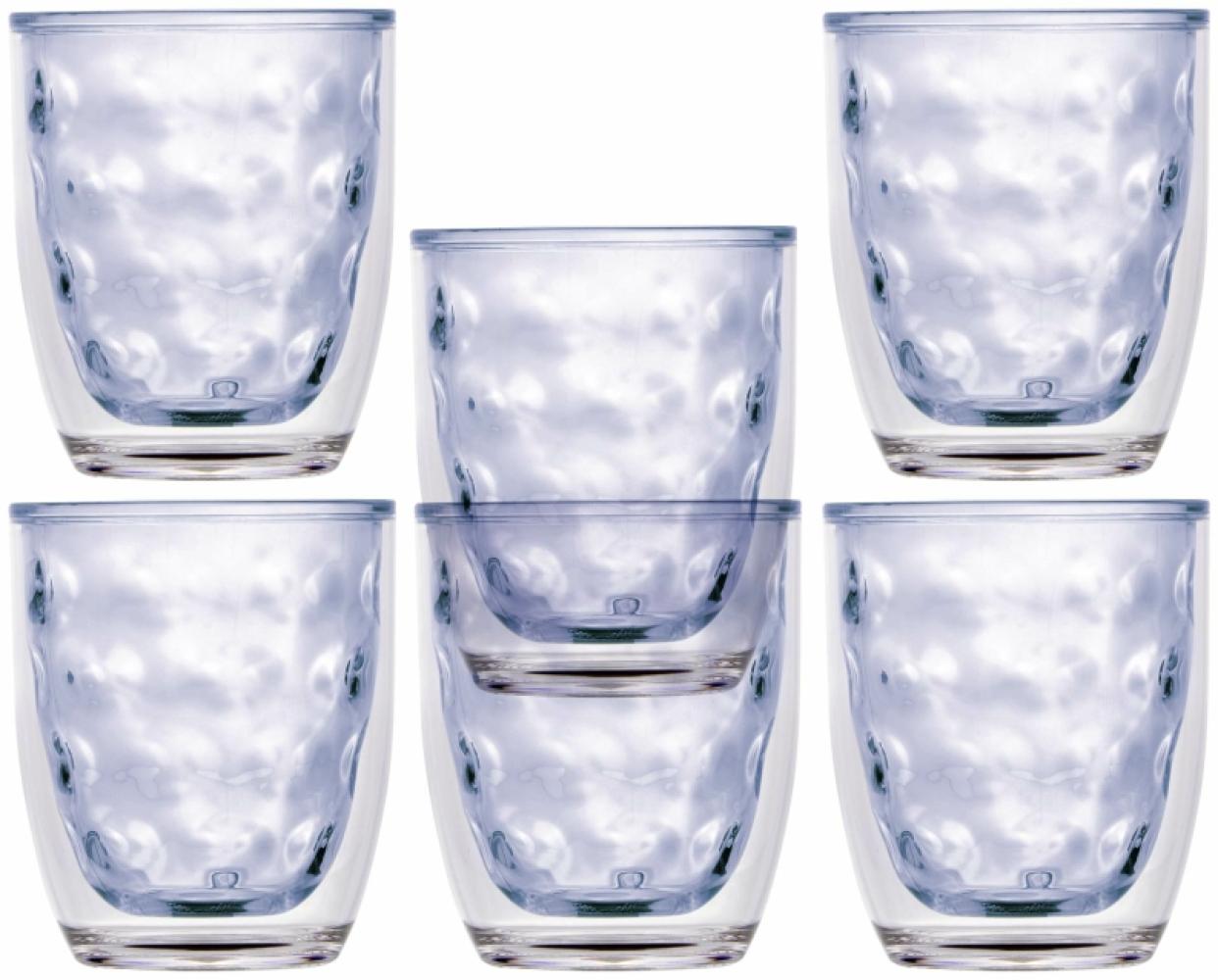 Isothermic Wasserglas Set 6 Stück, unzerbrechlich - Harmony Moon Blue Bild 1